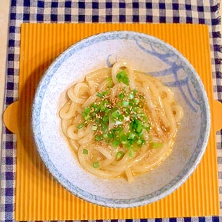 昆布茶の釜玉うどん♪